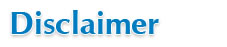 Disclaimer